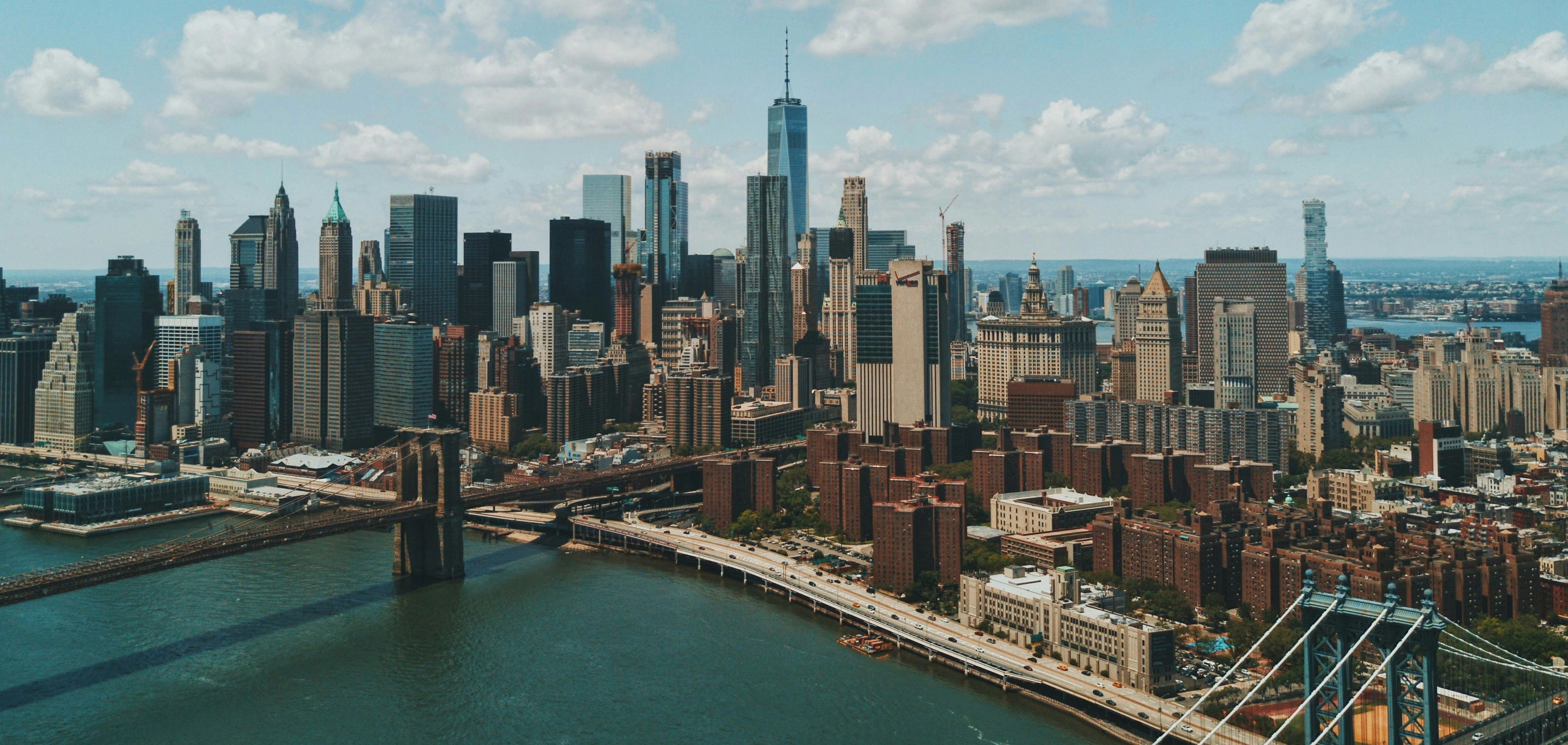 The New York skyline.