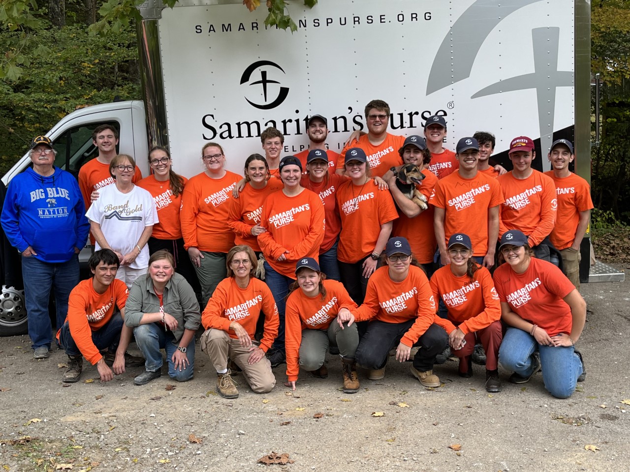 Our work crew in Kentucky with the home owners we were able to assist. 