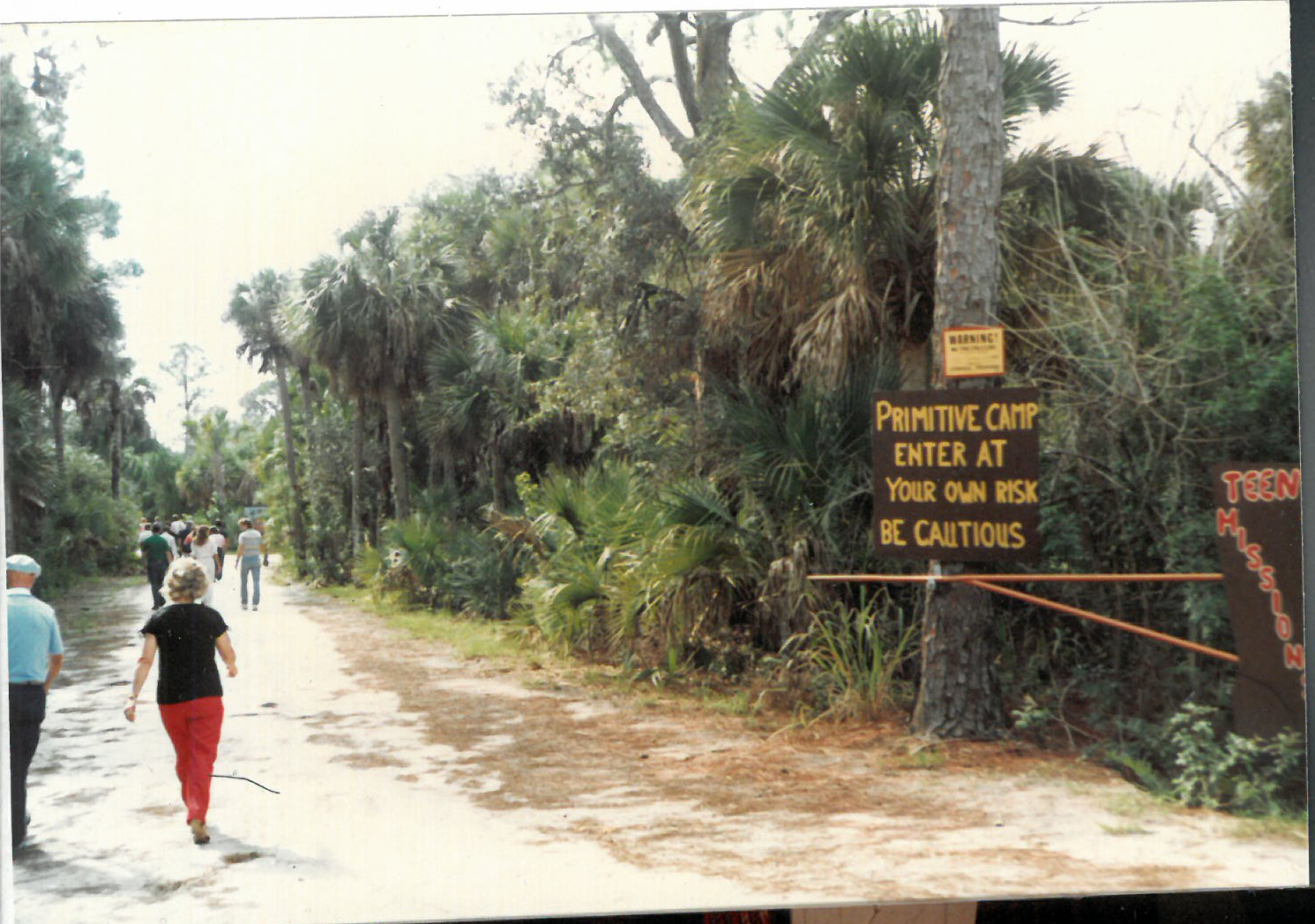 1976 Walk to Teen Missions for the first time